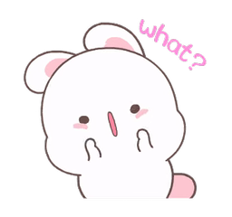 A fluffy white cartoon bunny, what?