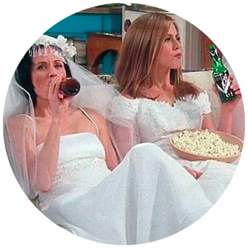 Bride Popcorn sticker