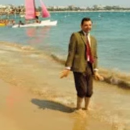 Mr Bean, beach day