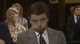 Mr Bean, chatting