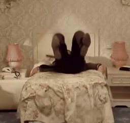Mr Bean, fell over