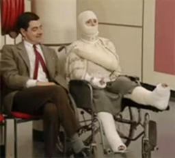 Mr Bean, hospital visit