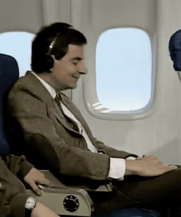 Mr Bean, long flight
