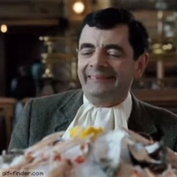 Mr Bean, messy eater