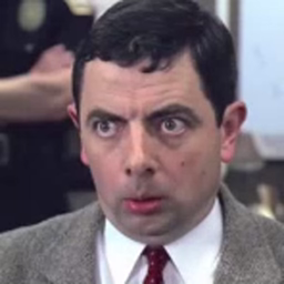 Mr Bean, shocked