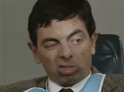 Mr Bean, smug