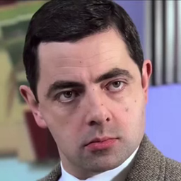 Mr Bean, wide eyes
