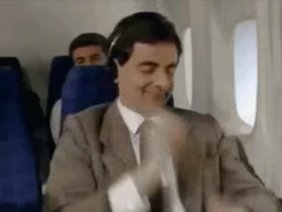 Mr Bean, wiping up