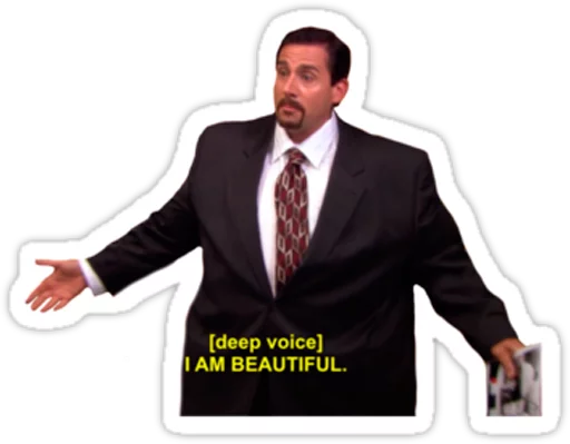 Michael declaring I am beautiful