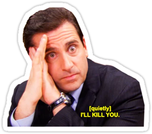 Michael quietly saying I will kill you