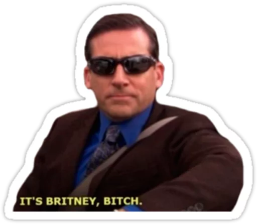 Michael in sunglasses saying it is Britney